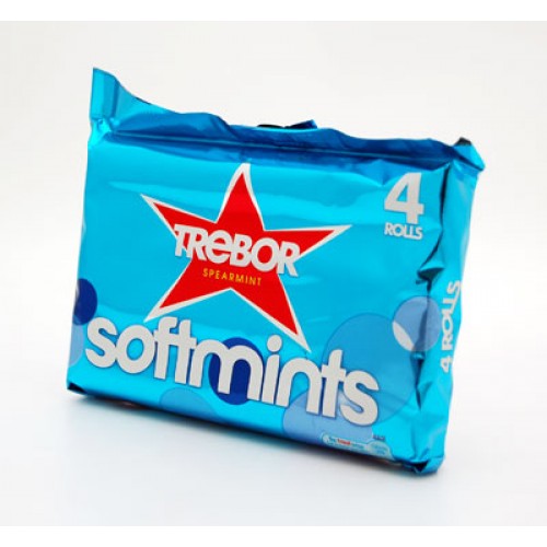 Trebor Softmints Spearmint 4pk 179.6g Trebor Softmints Spearmint 4pk 179.6g